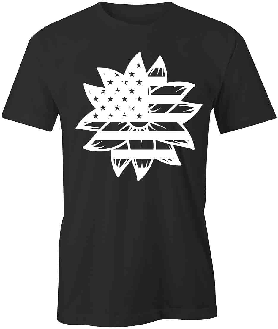 Sunflower Printed T-Shirt for Women & Men - Soft Cotton Graphic Tee with Sunflower Design - Casual Wear for Summer, Outdoors & Everyday Fashion