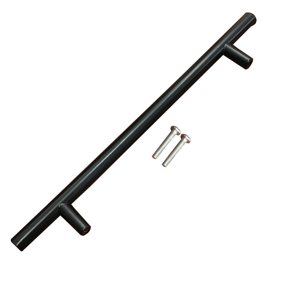 Black Space Aluminum Kitchen Cabinet T-Bar Handle Pull Knob - 160mm (6.3