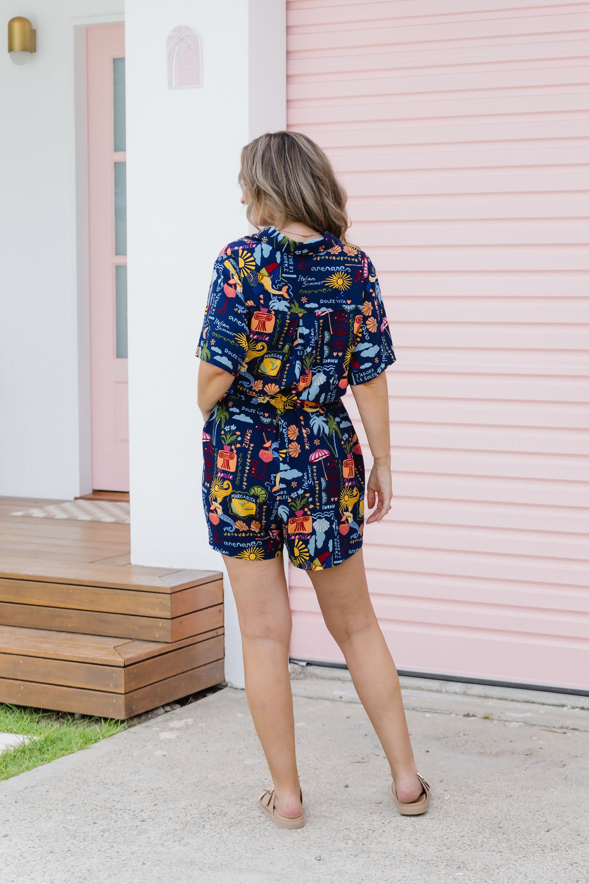 Giulia Playsuit - Stylish Euro Summer Romper Jumpsuit for Women | Perfect for Beach Vacations, Music Festivals & Summer Outings