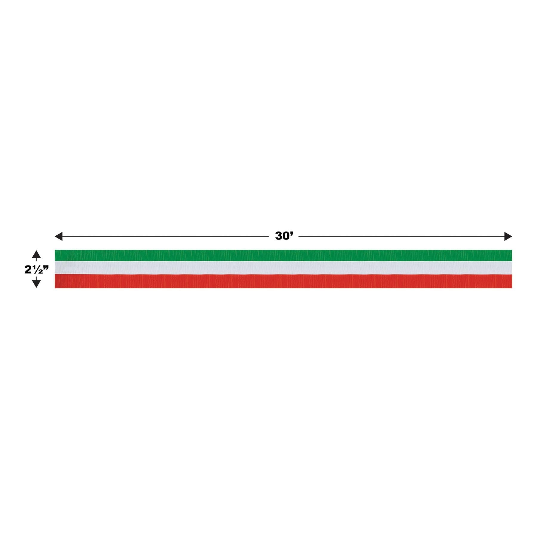 12 Pack Beistle Christmas Crepe Streamers - Red, White & Green Decorative Party Decor for Holiday Celebrations, Home & Office Decorations