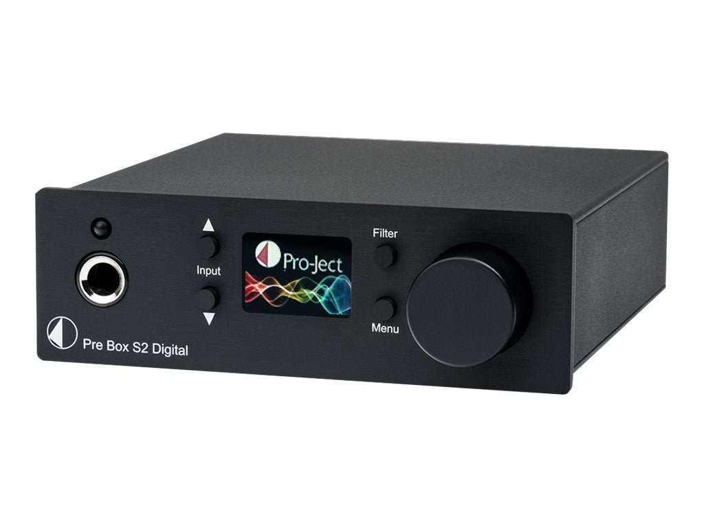 Pro-Ject Pre Box S2 Digital DAC & Headphone Amplifier - High-Resolution Audio Converter for Home Theater & Music Studio Use