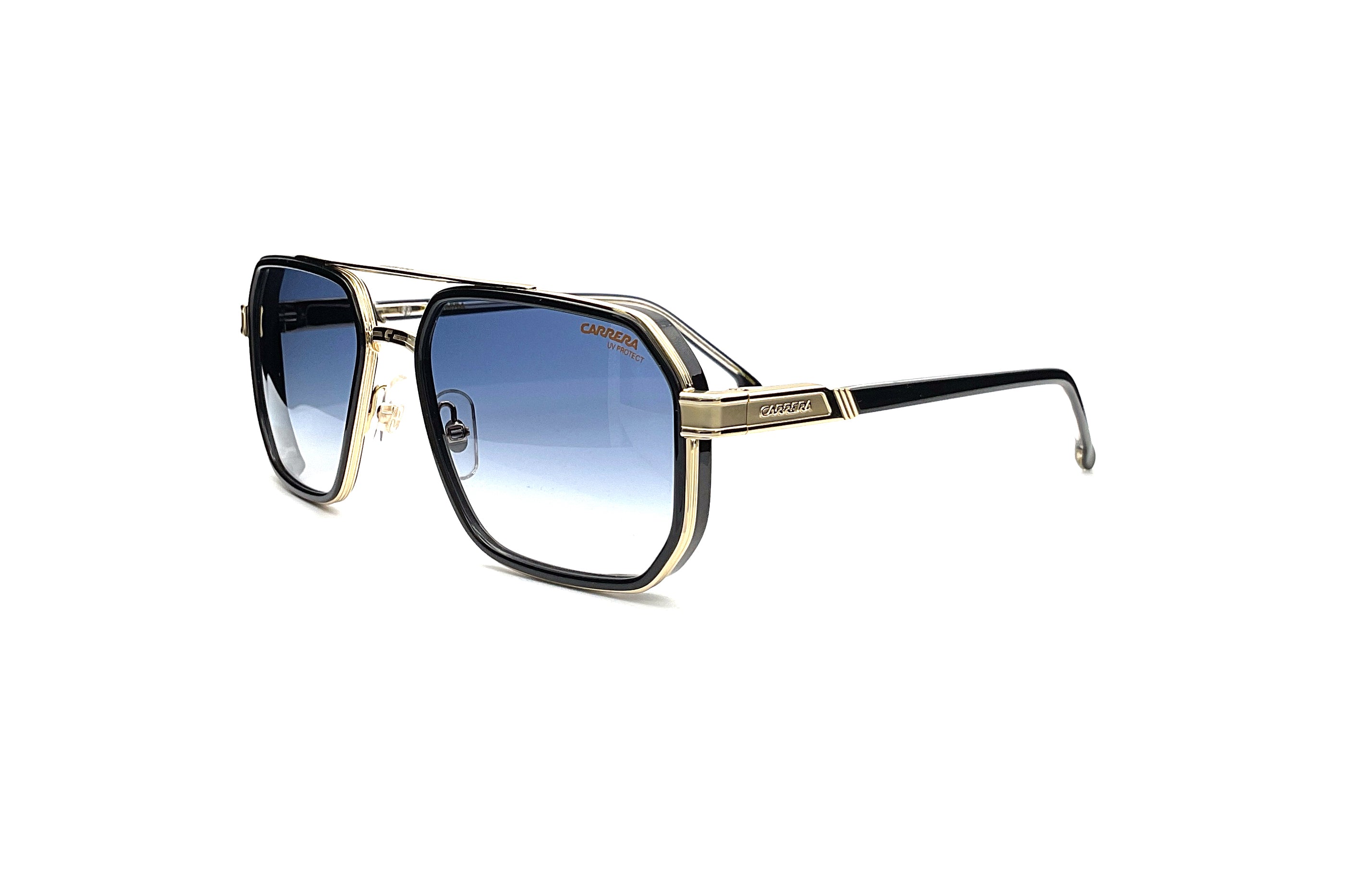 Carrera 1069/S Black Gold Sunglasses - Polarized UV Protection for Men & Women - Perfect for Driving, Running, and Outdoor Activities