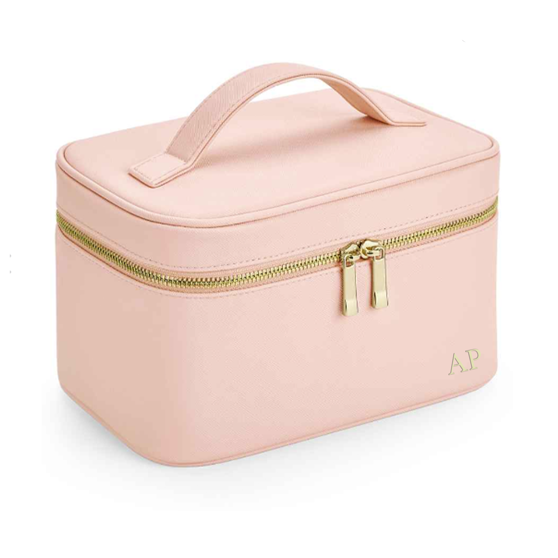 Personalized Carnaby Embossed Monogram Vanity Case - Luxury Cosmetic Organizer for Travel & Home Storage | Perfect for Makeup Brushes, Jewelry & Toiletries