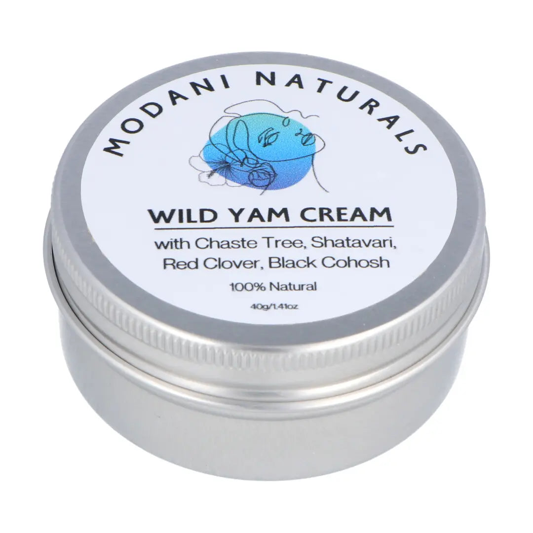 Modani Naturals Wild Yam Cream 40g - Organic Moisturizer for Dry Skin, Natural Anti-Aging Face & Body Cream - Perfect for Night Care & Daily Hydration