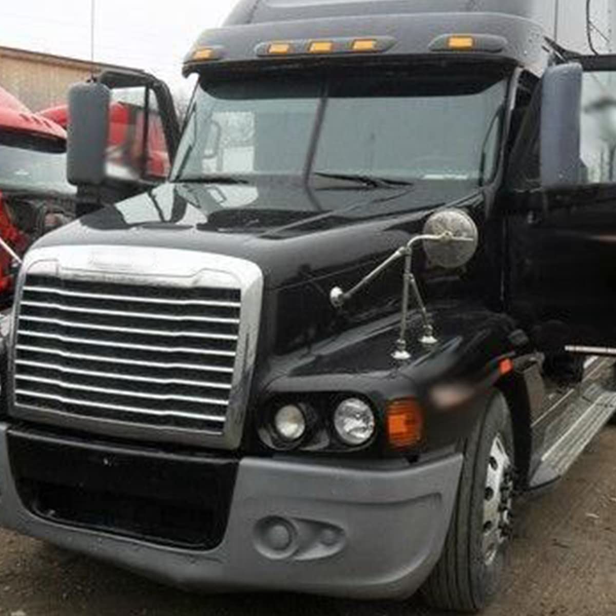 Freightliner Century 2004-2015 LED Headlight Assembly - Black Driver Side with Corner Lamp | Replacement Headlamp for Improved Night Visibility | Perfect for Truck Upgrades & Road Safety