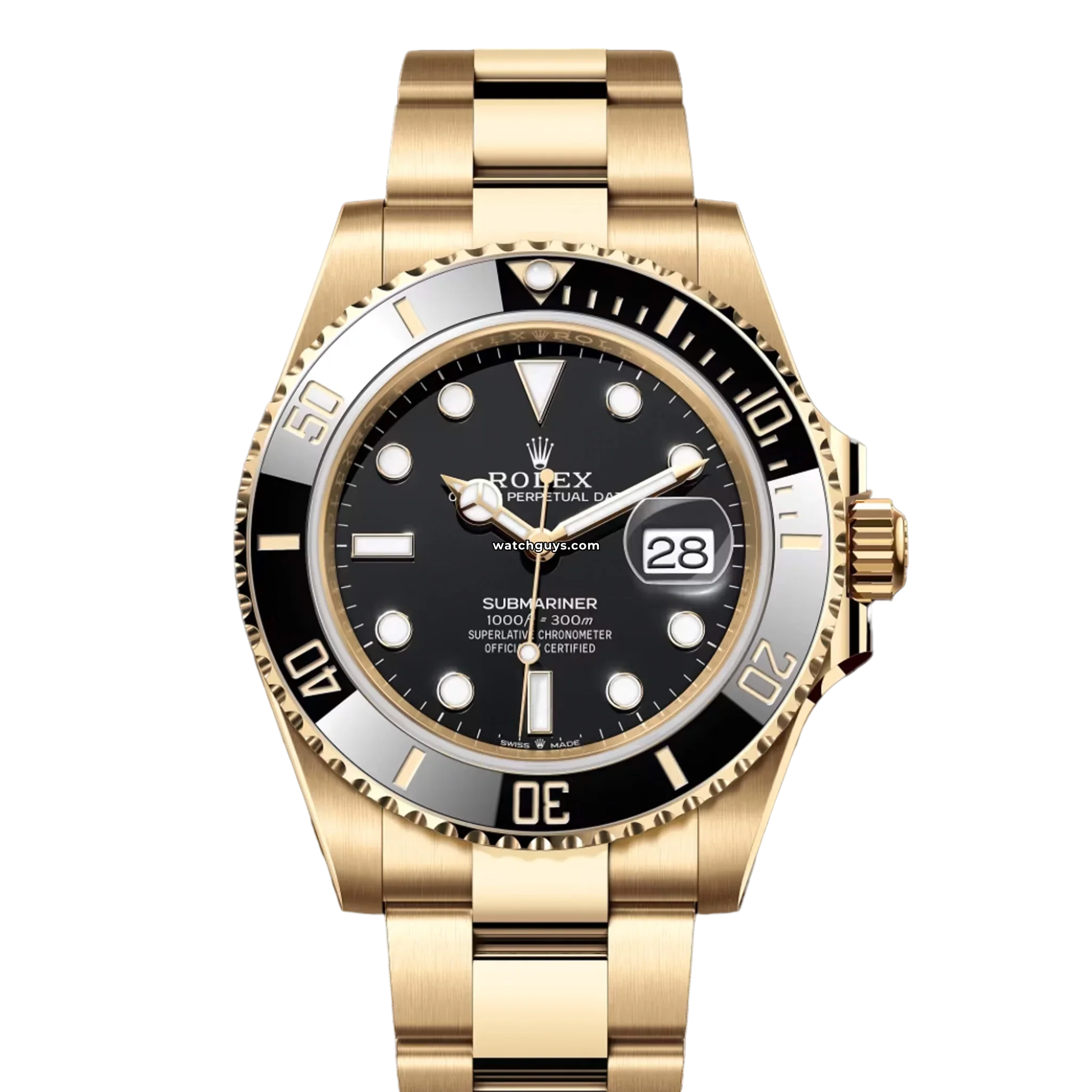 Rolex Submariner 126618LN 18K Yellow Gold Men's Watch with Black Dial - Luxury Dive Watch for Professional Divers & Formal Occasions