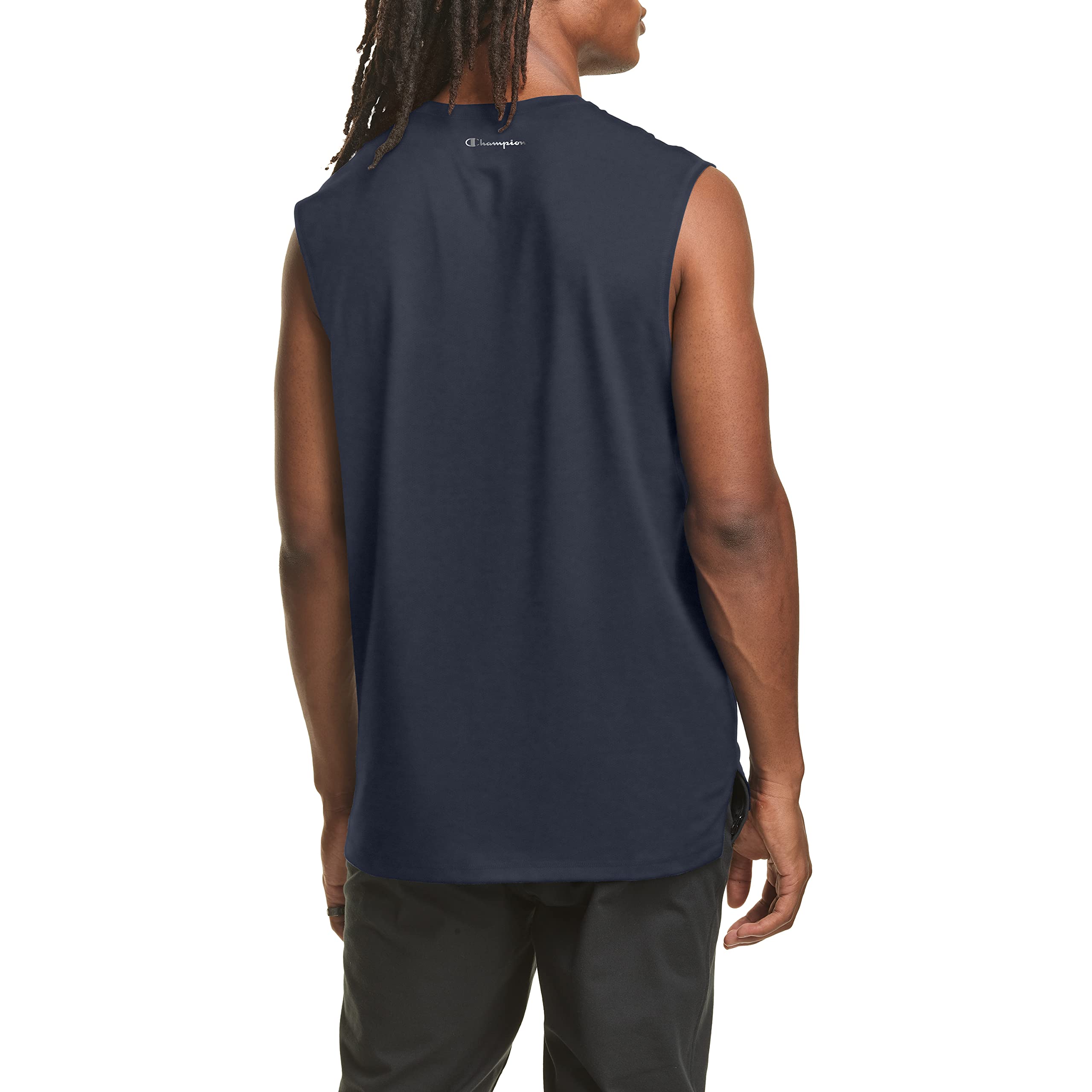 Champion Men's Double Dry Performance Muscle Tee - Moisture Wicking Workout Shirt for Gym & Running