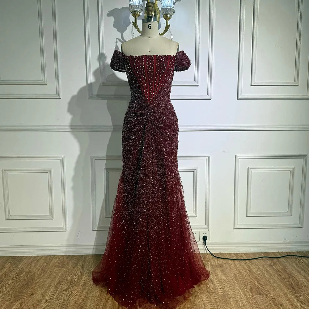 Luxury Designer Beaded Mermaid Evening Dresses for Women - Elegant Formal Gown LA72905 | Perfect for Prom, Wedding Guest & Black Tie Events