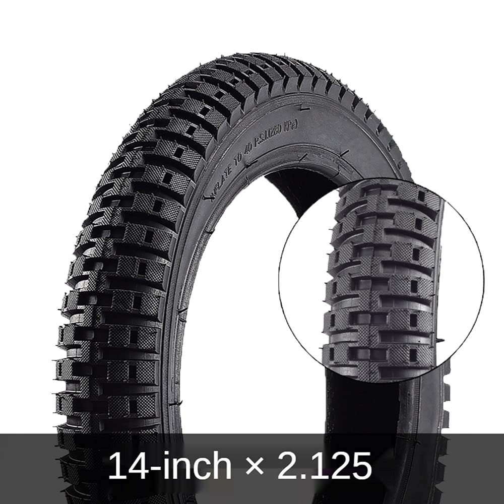 **12/14/16/18/20/22/24/26 X2.125 Bike Tyres - Compatible with BMX, Folding, Road & Mountain Bikes - Durable & Puncture-Resistant for Commuting, Off-Road & Urban Riding**