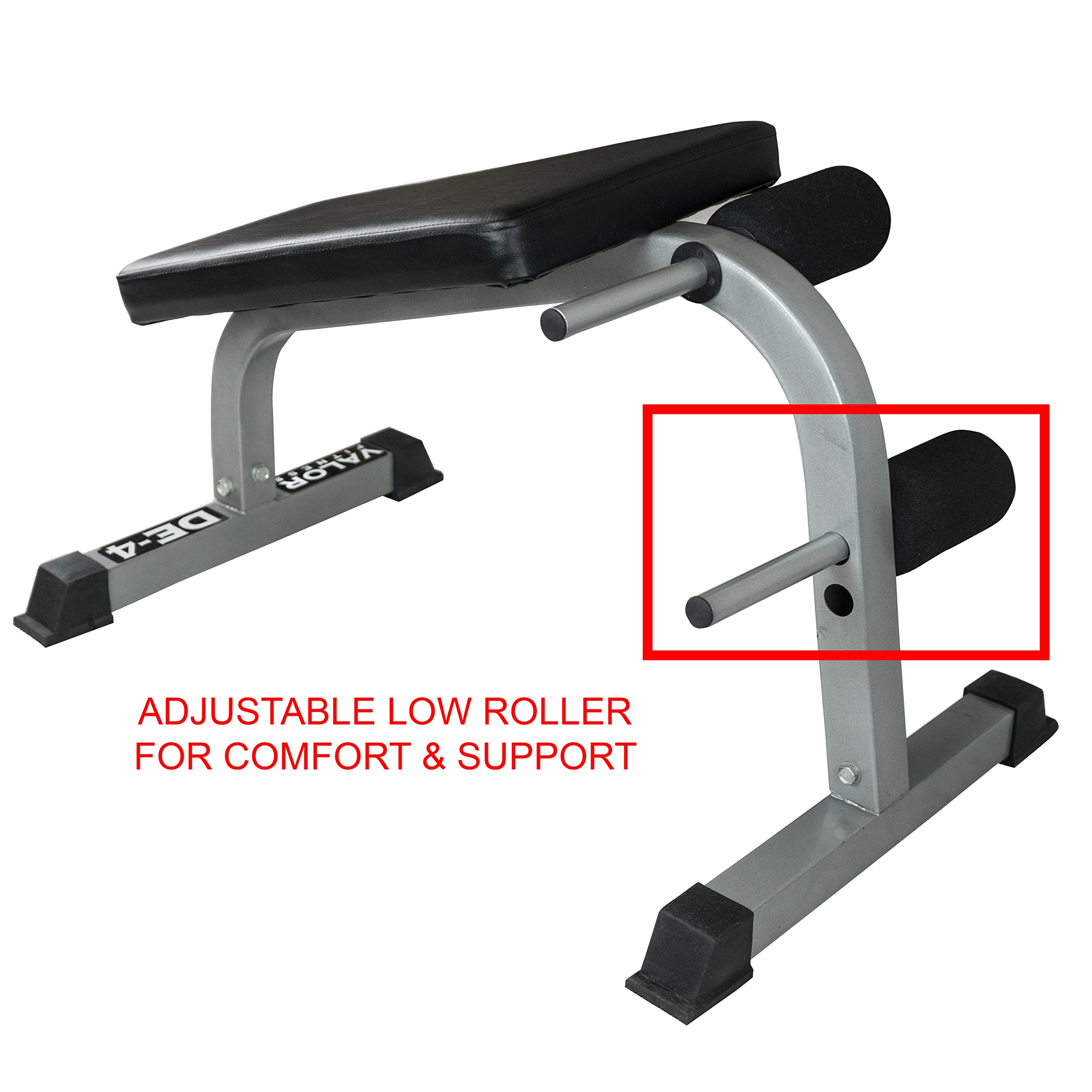 Valor Fitness Adjustable Decline Sit Up Bench & Ab Slant Board - Abdominal Crunch Machine for Core Strength Training, Home Gym Equipment - Perfect for Home Workouts, Ab Exercises & Full-Body Fitness