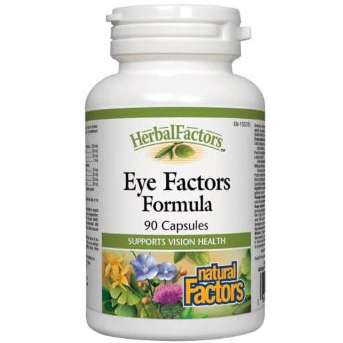 Natural Factors Eye Factors 90 Caps - Premium Eye Health Supplement with Lutein & Zeaxanthin - Supports Vision & Macular Health - Perfect for Computer Users & Aging Eyes