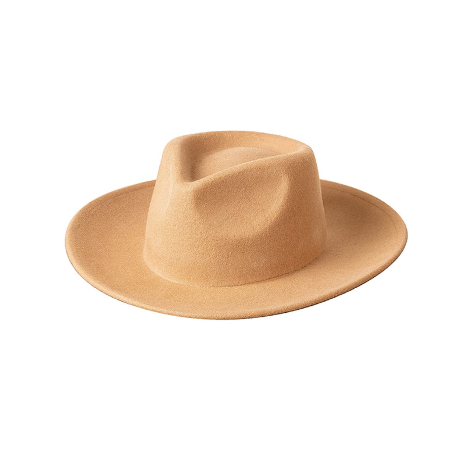 Stylish Wool Felt Fedora Hats for Women & Men - Classic Jazz Panama Caps with Bowler Design - Perfect for Outdoor Events, Concerts, and Fashion Outfits