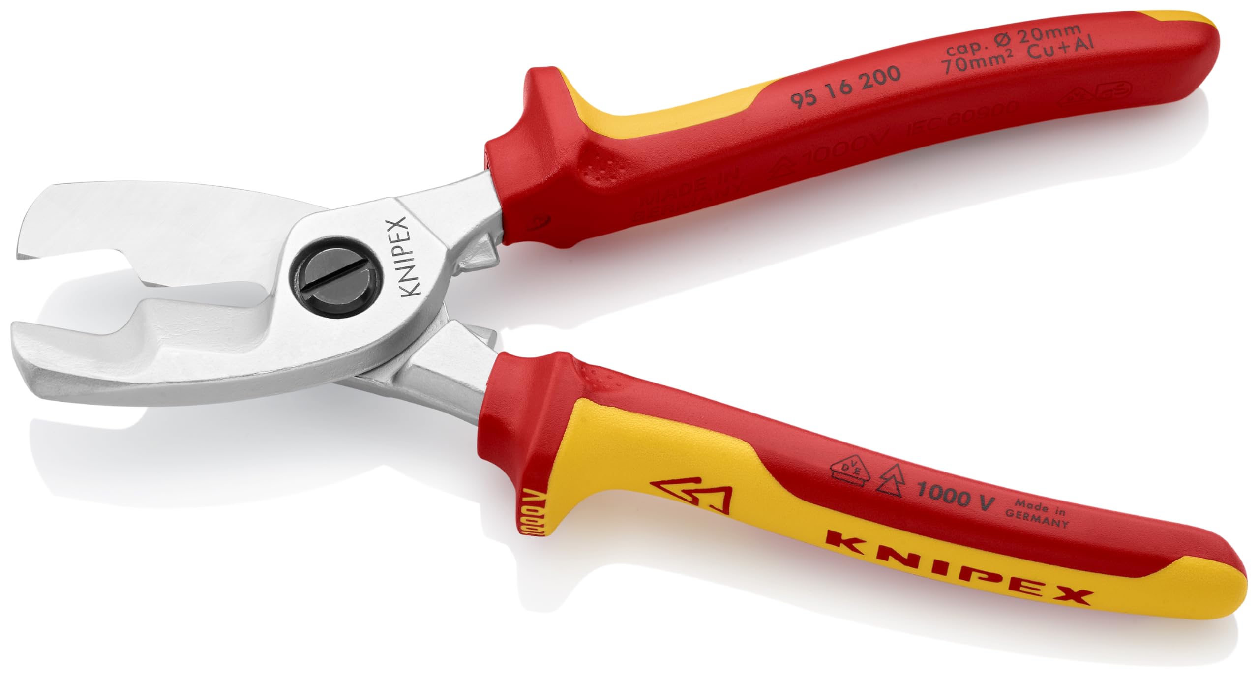 KNIPEX 1000V Insulated Cable Shears for Electricians