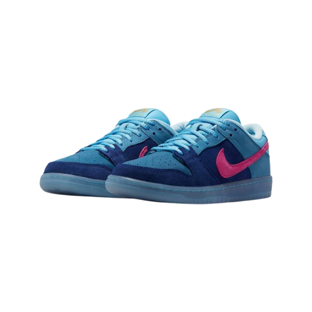 Nike Dunk SB Low Pro QS Sneakers - Run the Jewels Deep Royal Blue & Active Pink | Men's Skateboarding Shoes for Streetwear & Casual Wear