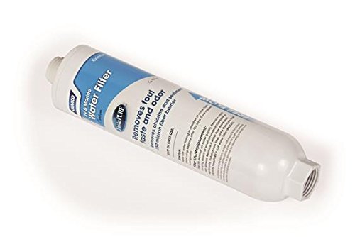Camco 40645 TastePURE RV & Marine Water Filter 3-Pack - Removes Chlorine & Bad Taste for Clean Drinking Water in RVs, Boats & Camping