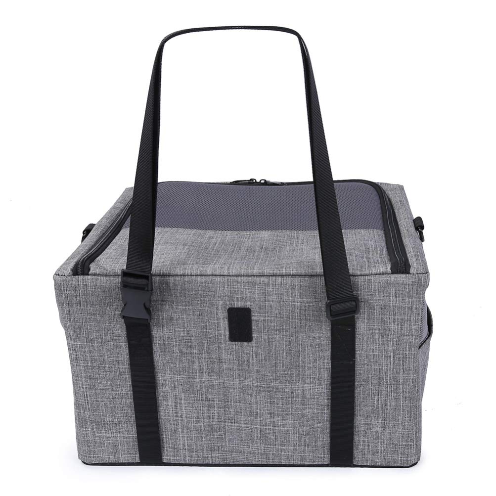 POPETPOP Breathable Mesh Pet Carrier Bag for Dogs & Cats - Lightweight Outdoor Hiking Backpack, Travel-Friendly Puppy & Kitten Carrier - Perfect for Camping, Hiking, Beach Trips and Vet Visits
