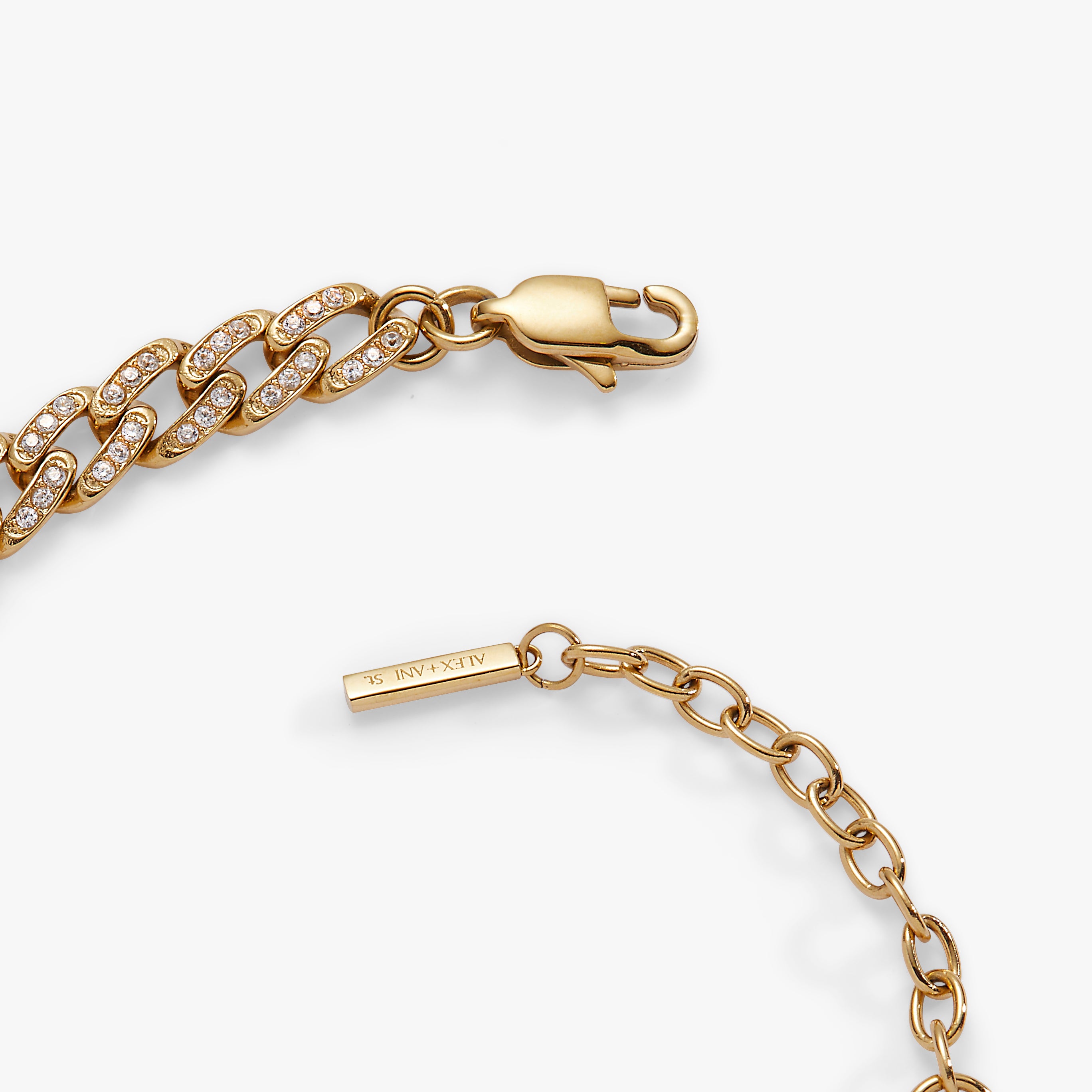 Sparkling Crystal Pave Curb Chain Bracelet for Women - Elegant Layered Jewelry for Daily Wear, Parties & Special Occasions