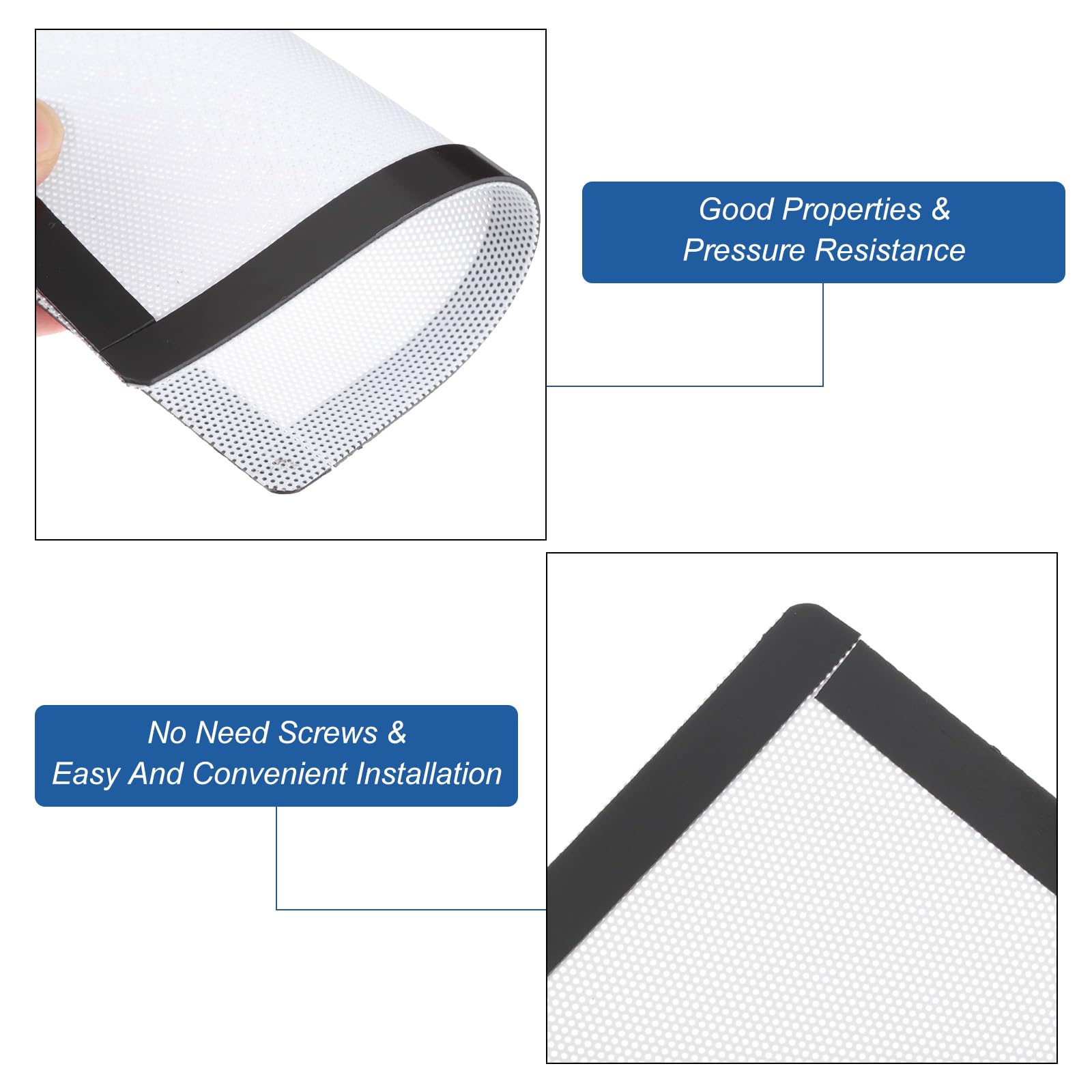 MECCANIXITY 3PCS 150x150mm Magnetic PC Dust Filter - White PVC Computer Case Cooler Dustproof Mesh Cover for PC Chassis, Speakers & Gaming Rigs | Perfect for Home Office, Gaming Setup & Computer Maintenance
