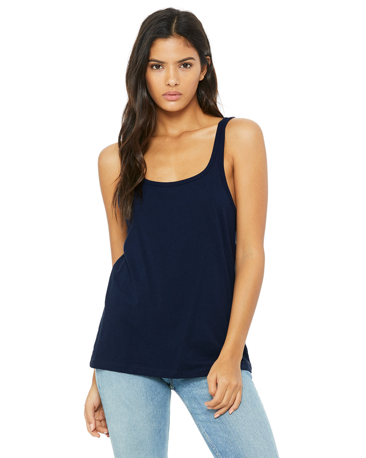 Bella + Canvas 6488 Women's Relaxed Fit Jersey Tank Top - Soft Breathable Cotton for Casual Wear, Gym & Summer Outfits