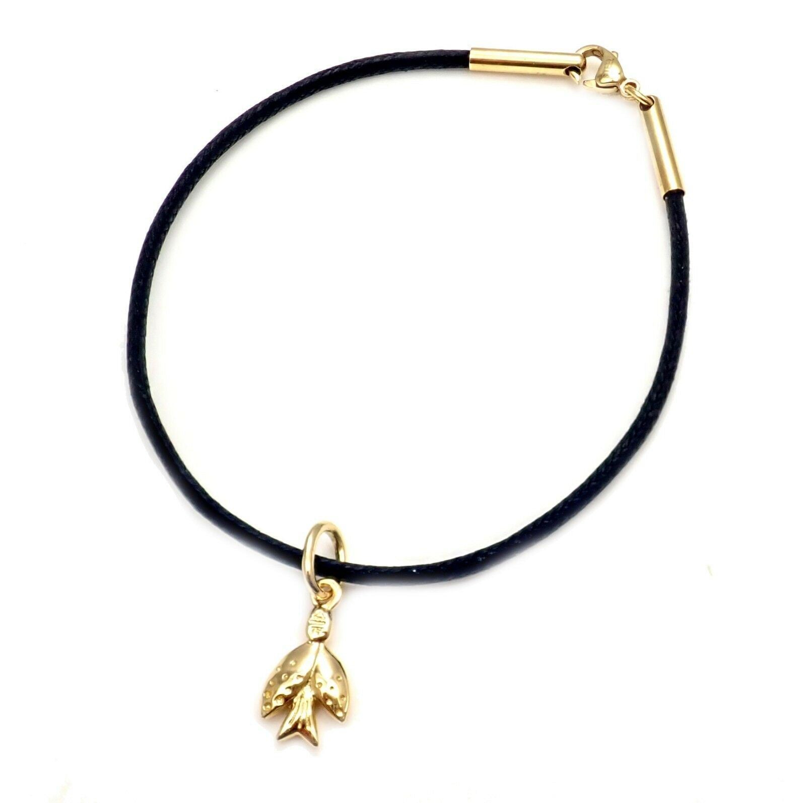 18K Gold Flying Dove Charm Cord Bracelet by Temple St Clair - Elegant Jewelry Gift for Women, Perfect for Weddings, Anniversaries & Everyday Wear
