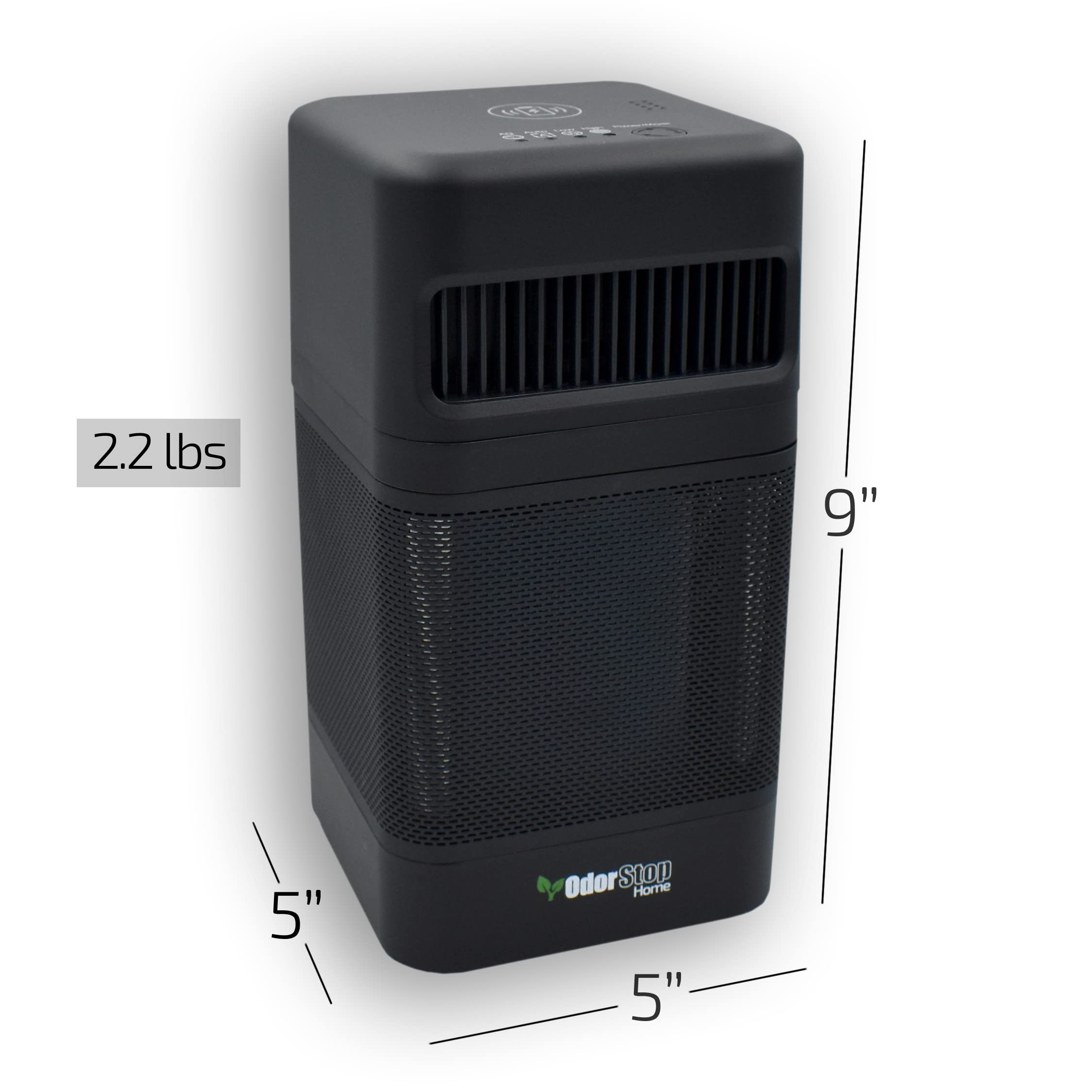 OdorStop OSAP2B HEPA Air Purifier for Home & Office - Covers 300 sq ft, USB Charger, Black - Perfect for Bedrooms, Living Rooms & Small Spaces