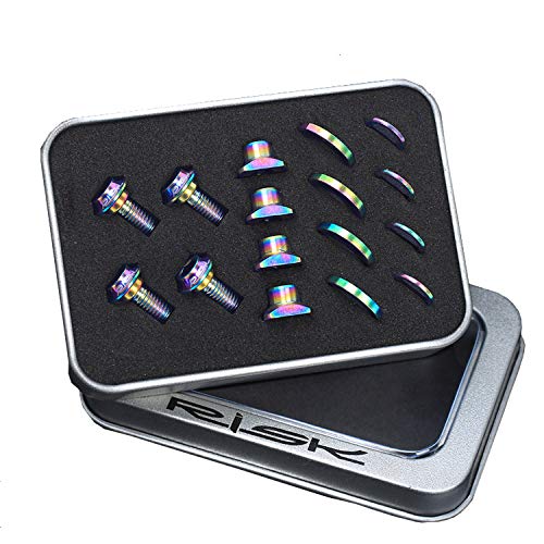 Premium RISK Titanium Alloy Screw & Bolt Set for Road Bike C Brake UT - Lightweight Durable Bicycle Brake Repair Kit for Cycling Maintenance & Upgrades