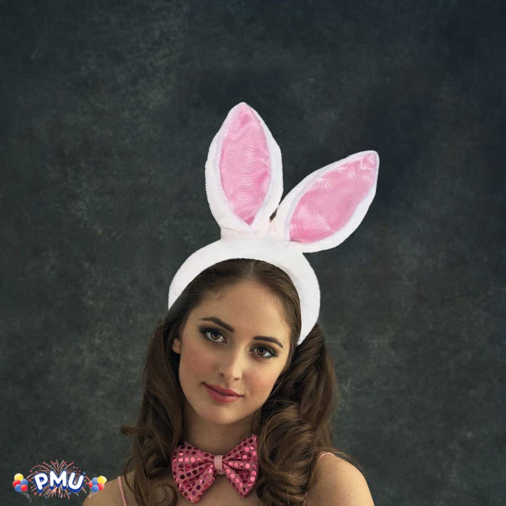 Easter Bunny Ears Headband - Fun PMU Party Accessories for Women & Kids - Perfect for Easter Celebrations, Costume Parties & Festive Events