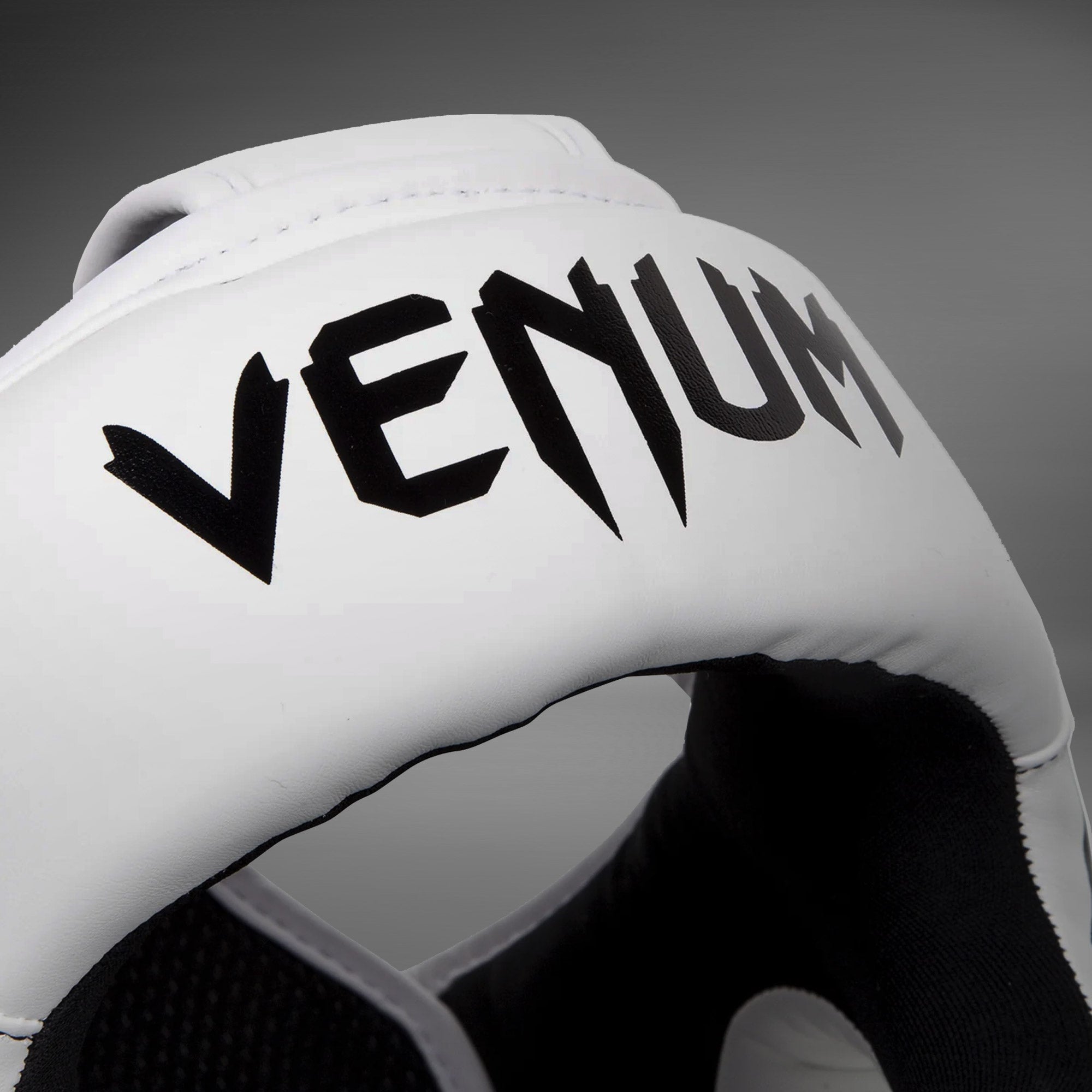 Venum Elite Headgear - White/Black MMA Boxing Head Protection for Training & Sparring - Perfect for Fighters & Martial Arts Enthusiasts