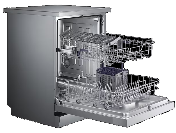 Samsung DW60M5050FS/FH 13 Place Setting Dishwasher with Digital Display - Energy Efficient for Large Families & Entertaining Guests