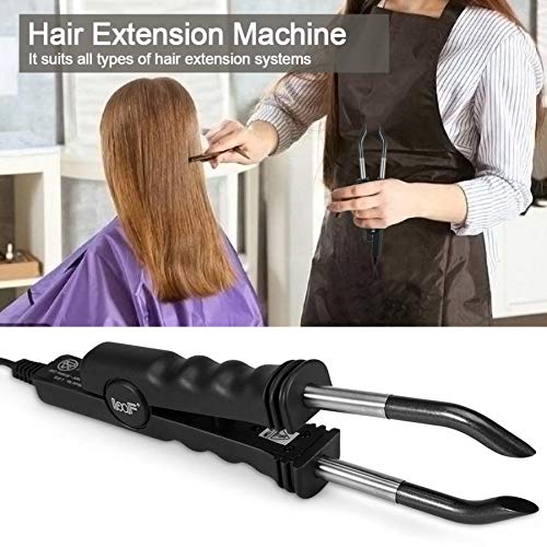 Professional Hair Extension Iron Keratin Bonding Tool - Adjustable Temperature Fusion Heat Connector for Seamless Extensions (Pink) | Perfect for Salon Stylists & DIY Hair Enthusiasts