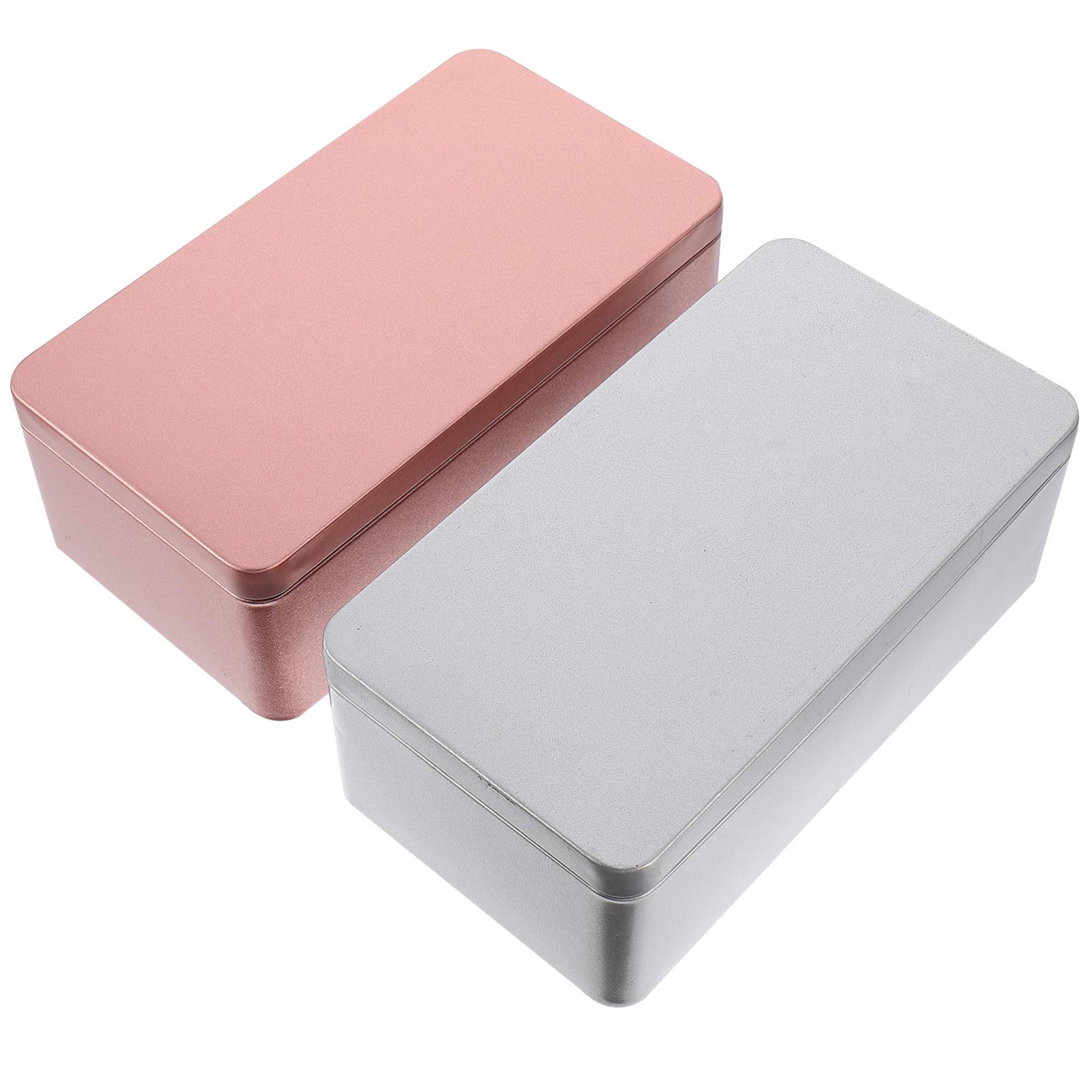 Hemoton 2-Piece Tea Storage Box Set - Airtight Tinplate Containers for Tea Leaves, Coffee, Candies & Spices | Perfect Kitchen & Pantry Organization for Home, Office & Gift Giving