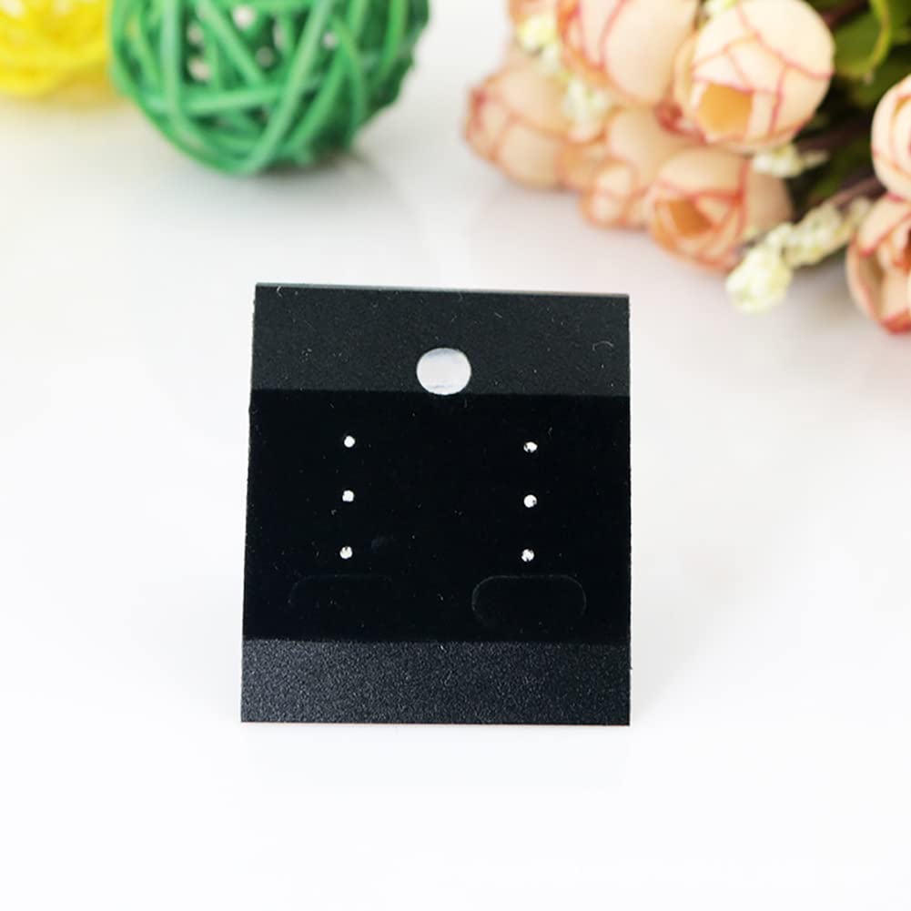 100 Pieces Velvet Earring Display Cards with Back Hooks - Jewelry Holder for Studs & Dangle Earrings - Perfect for Boutique, Craft Shows & Retail Store Organization