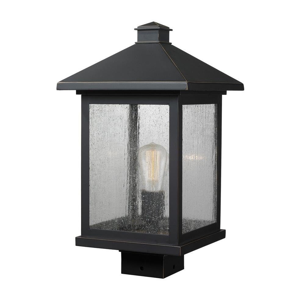 Portland - 1 Light Outdoor Post Mount Lantern in Coastal Style - 9.5