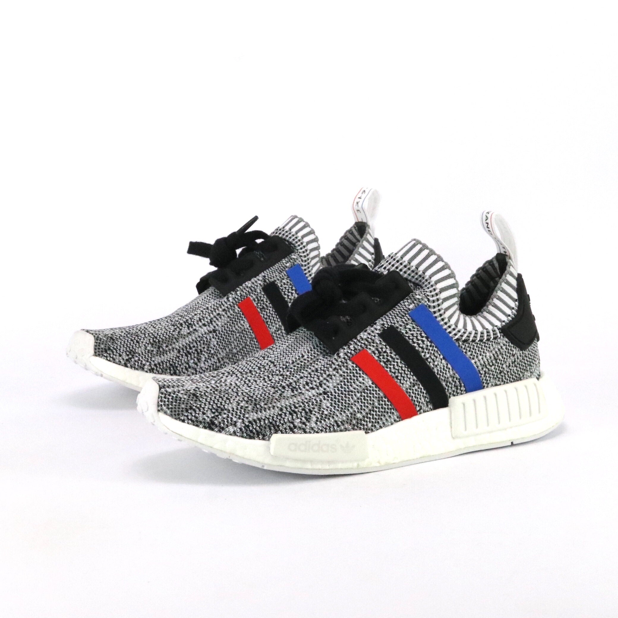Adidas NMD R1 Running Shoes - Tri-Color Stripes White Sneakers for Men & Women | Comfortable Casual & Athletic Wear for Gym, Jogging, Street Style