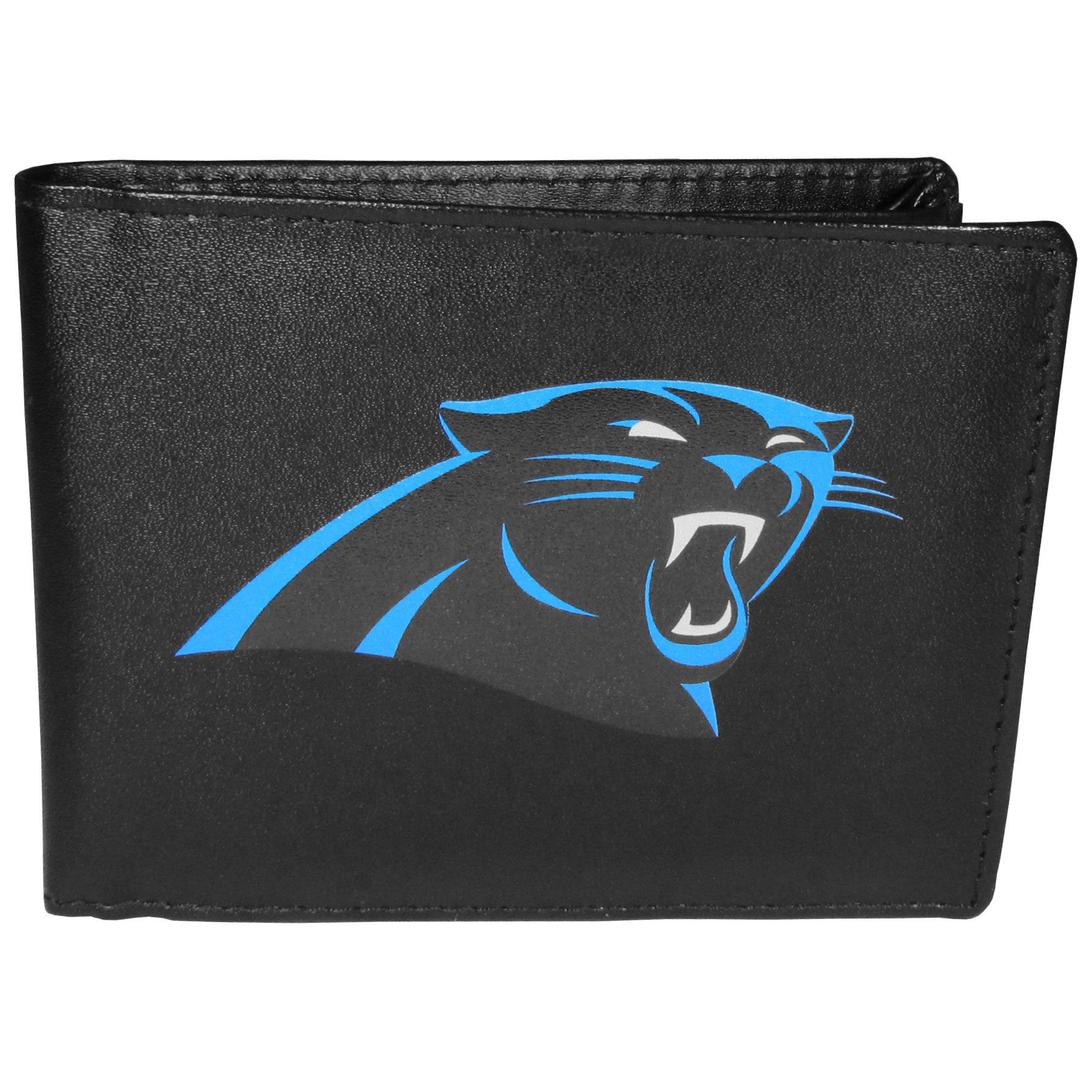 Siskiyou Sports Bi-fold Wallet with Large Logo - Durable Leather Wallet for Men, RFID Blocking, Slim Design - Perfect for Everyday Use, Travel & Business