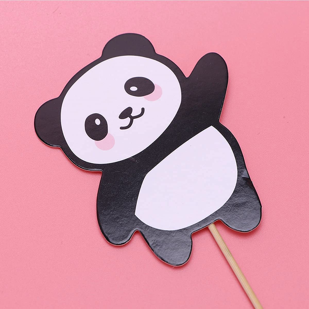 24pcs Panda Cupcake Toppers & Cake Decorations - Cute Panda Animal Theme Party Supplies for Kids Birthday, Baby Shower, Wedding - Perfect for Birthday Cakes, Cupcakes, Dessert Table Decorations