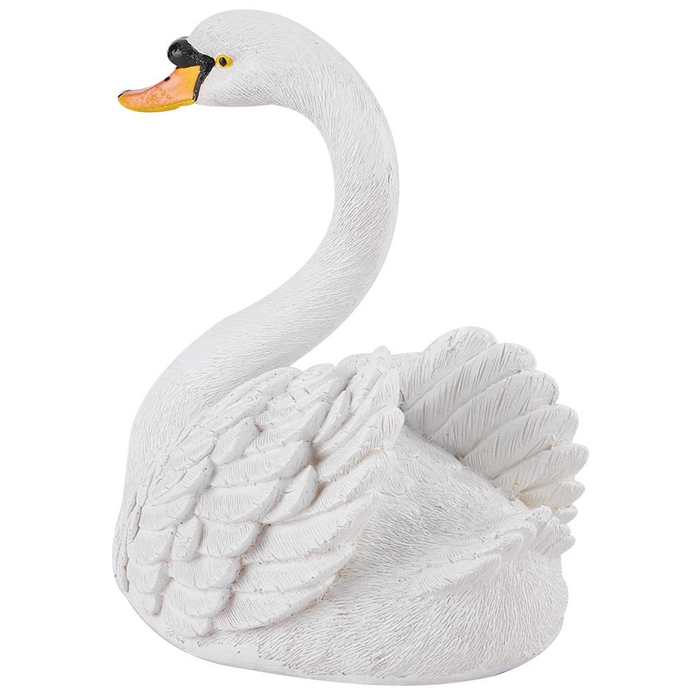 Floating Resin Swan Figurine - Elegant White Garden Ornament for Landscape, Yard, and Pond Decoration | Perfect for Outdoor Patio, Wedding Centerpieces, and Home Décor