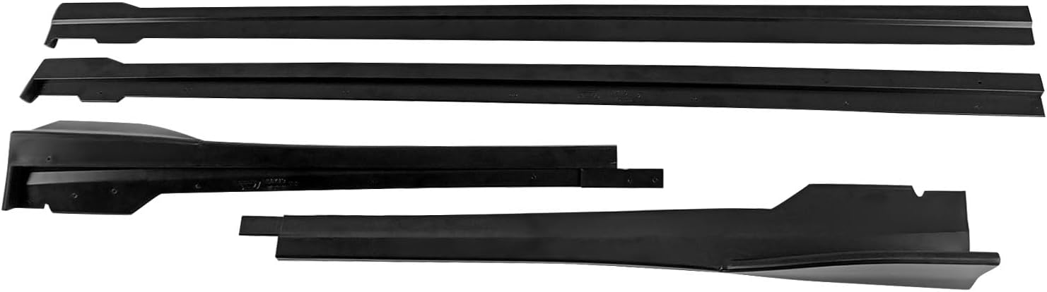 2022-2025 Subaru WRX D-Style Matte Black Side Skirt Extensions - 4PC Unpainted PP Side Skirts for Enhanced Aerodynamics & Sporty Look - Perfect for Car Enthusiasts & Performance Upgrades