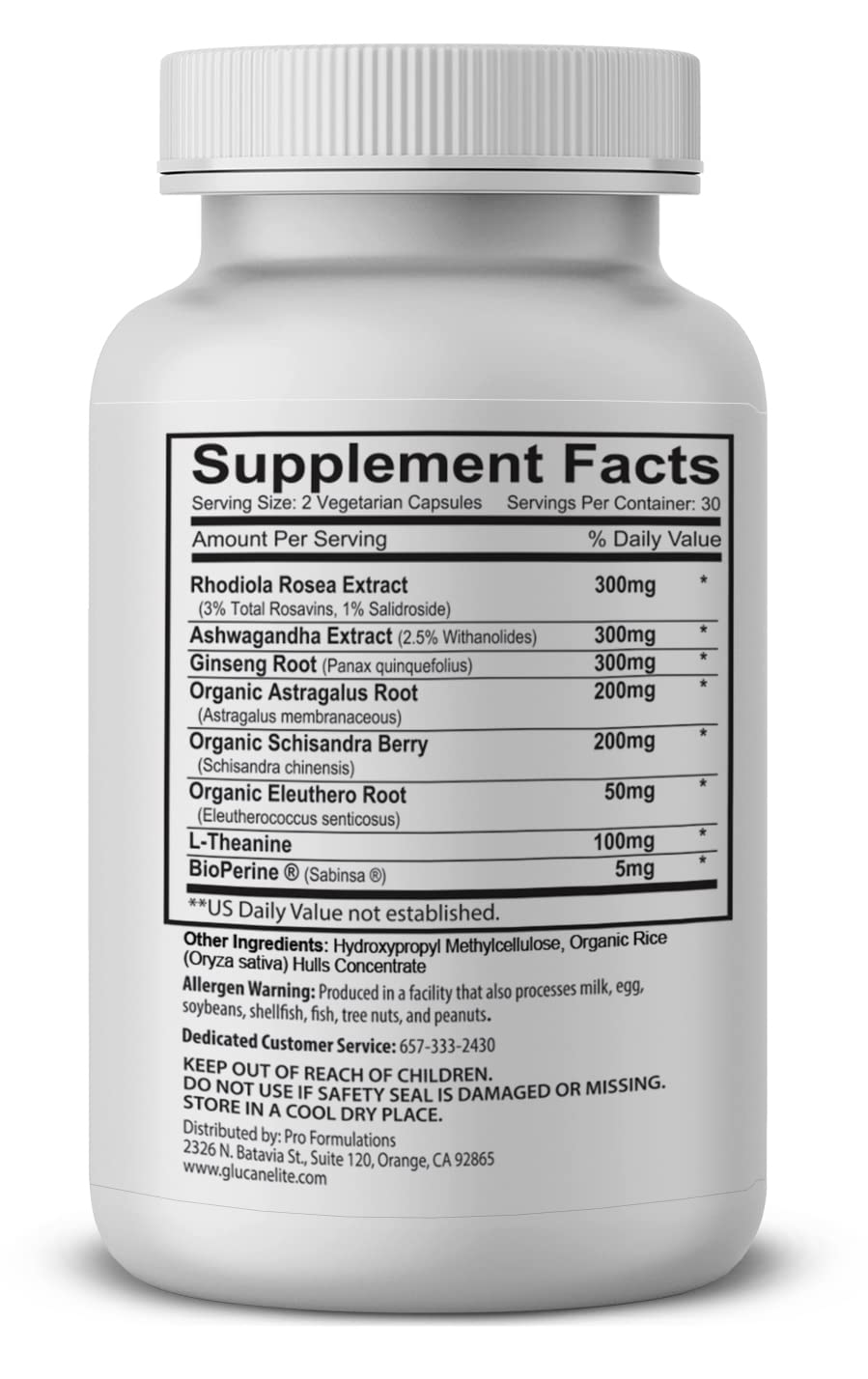 Adaptogen Elite Stress Relief Supplement - 60 Vegan Capsules with Rhodiola, Ashwagandha & Astragalus - Natural Cortisol Balance & Energy Booster for Workout Recovery & Daily Stress Management