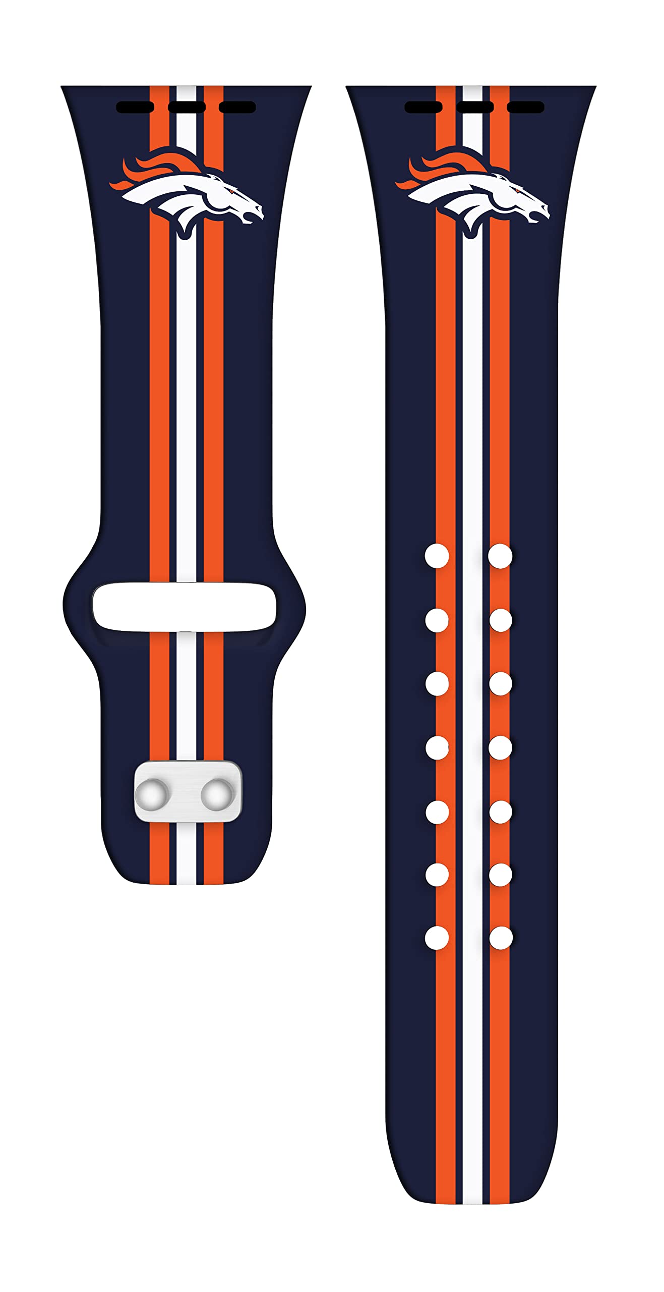 Denver Broncos Apple Watch Band - HD Game Time Sports Strap Compatible with All Apple Watch Models - Perfect for Football Games, Tailgating & Broncos Fan Gifts