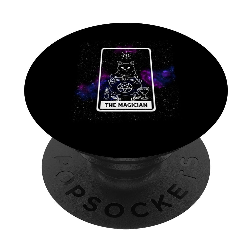 Galaxy Mystic Tarot Card Deck - Magician Design for Men & Women | Standard PopGrip & PopSockets | Perfect for Tarot Readings, Phone Accessories & Gift Giving