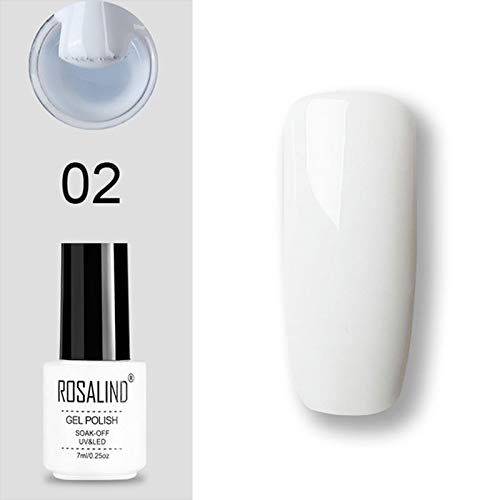 ROSALIND UV Gel Polish Set - Semi-Permanent Nail Polish Kit with Primer & Top Coat, 7ml Poly Gel Varnish for Manicure & Pedicure - Perfect for Nail Art, Salon & Home Use