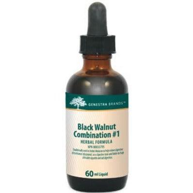 Genestra Black Walnut Combination #1 Herbal Supplement - 60ml Bottle | Supports Digestive Health & Immune System | Perfect for Natural Wellness Routines