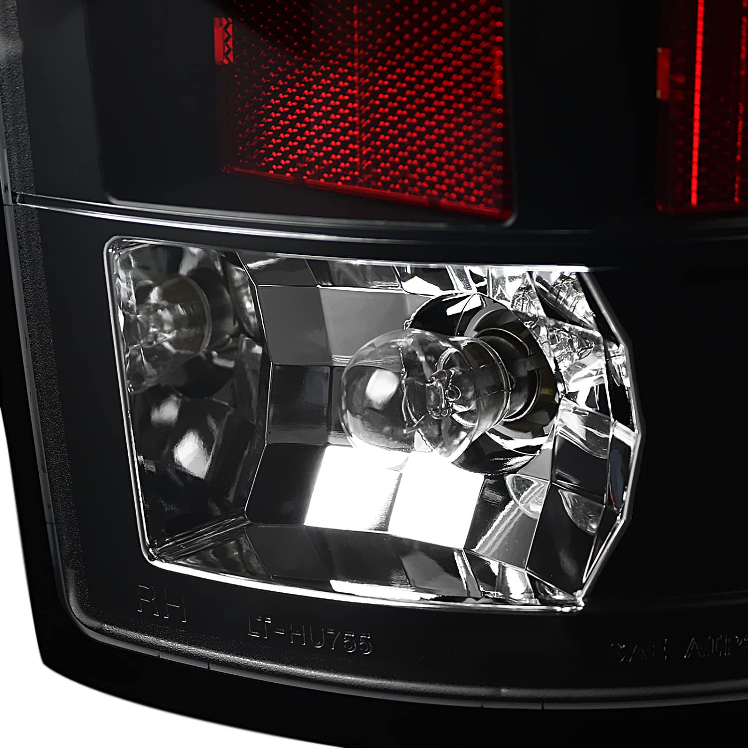 Spec-D Tuning Black Projector Headlights + LED Tail Lights + Bumper Fog Lamps Smoke for 2002-2005 Dodge Ram 1500/2500/3500 - Left & Right Pair Headlight Assembly - Upgrade for Night Driving & Off-Roading