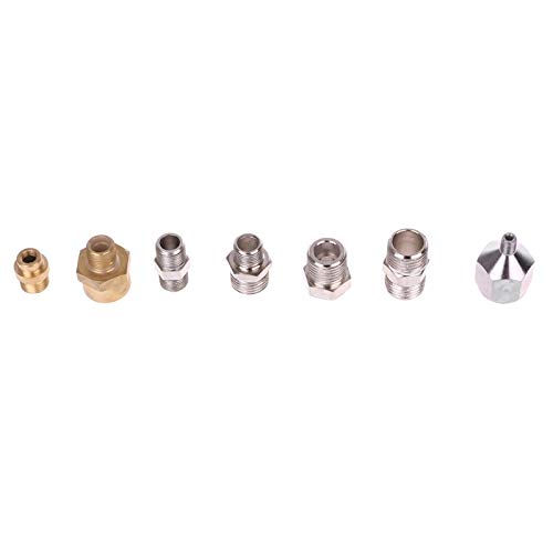 7Pcs Airbrush Adaptor Kit - PPFT40395 Pipe Fitting Connector Set for Compressor & Spray Gun Hose | Perfect for Automotive Painting, DIY Crafts & Airbrush Art Projects