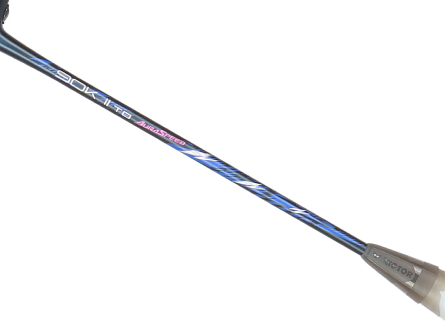 Victor Auraspeed 90K II TD B Unstrung Badminton Racket - Professional Carbon Fiber Shuttlecock Racket for Tournament & Training - Perfect for Singles/Doubles Play & Advanced Players