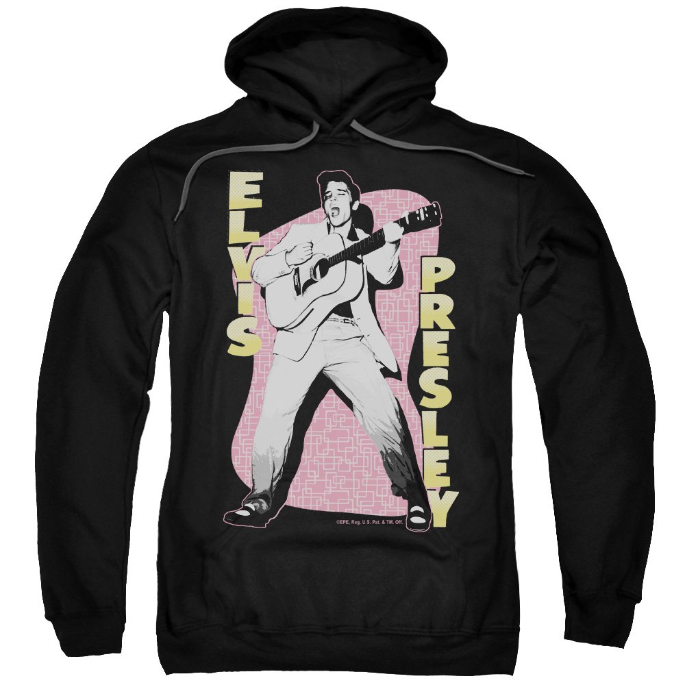 Elvis Presley Black Hoodie - Vintage Music Fan Sweatshirt for Concerts & Casual Wear