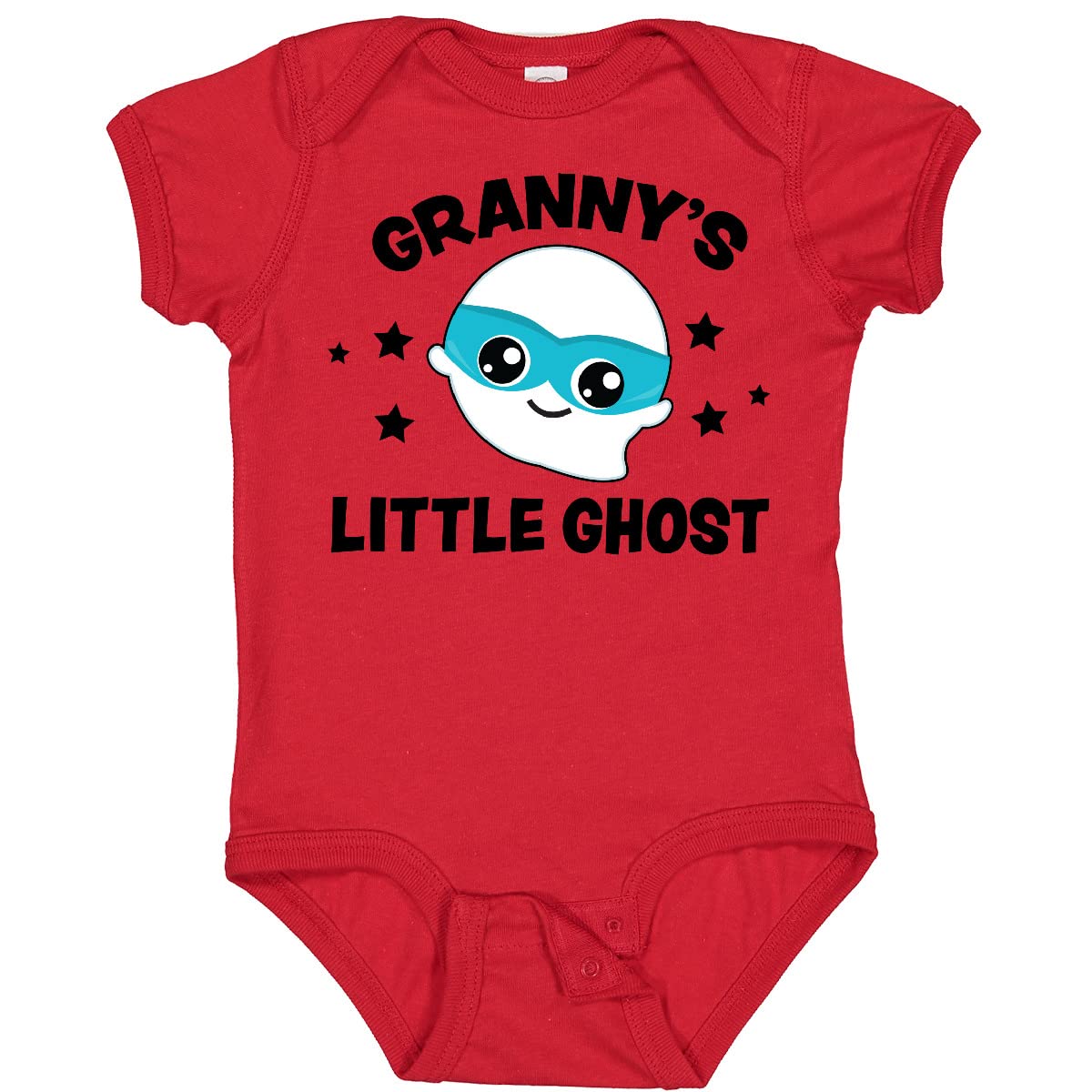 Inktastic Cute Granny's Little Ghost with Stars Baby Bodysuit - Soft Cotton Onesie for Newborns & Infants - Perfect for Halloween, Birthday Gifts & Family Photos