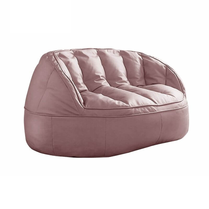 Water Resistant Faux Leather Bean Bag Chair with Durable Polystyrene Beans - Perfect for Living Room, Bedroom, Dorm & Game Room Relaxation