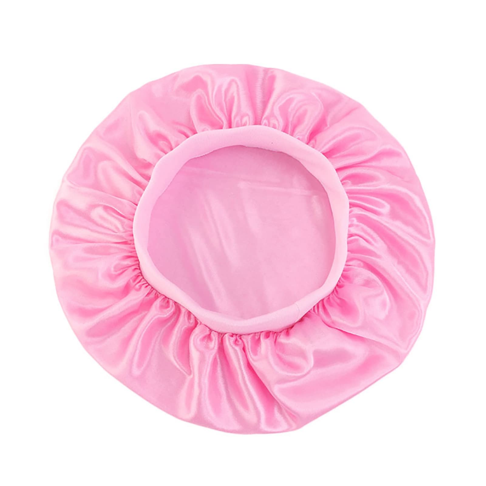 Kids Solid Color Beanie - Breathable Satin Bonnet Sleeping Cap for Boys & Girls - Perfect Gift for Children (Pink) - Ideal for Daily Wear, Sleep Protection & Hair Care